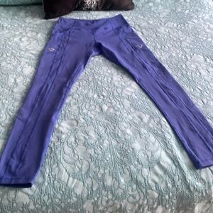 Womens phuture electric blue pocket leggings size m
